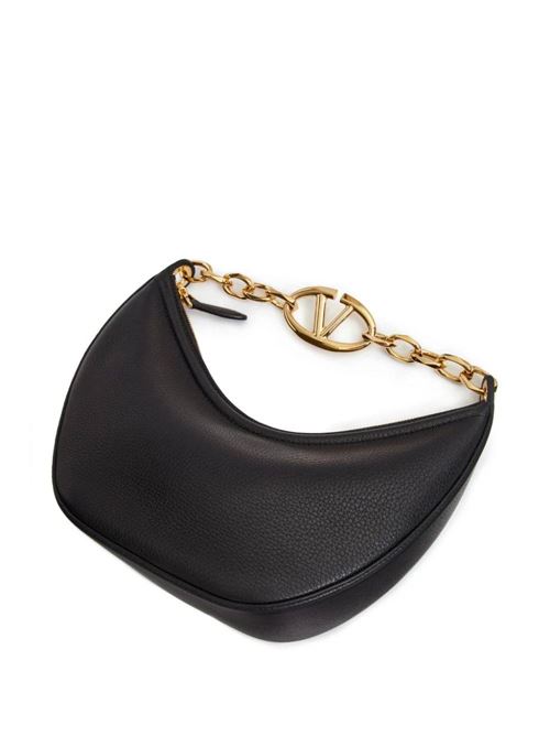 black calf leather grained texture gold-tone hardware VLogo Signature Valentino Garavani | 4W2B0N08JDK0NO